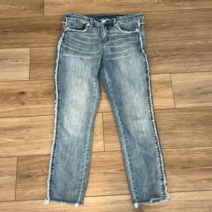 Blank NYC Skinny Frayed Jeans Size 28